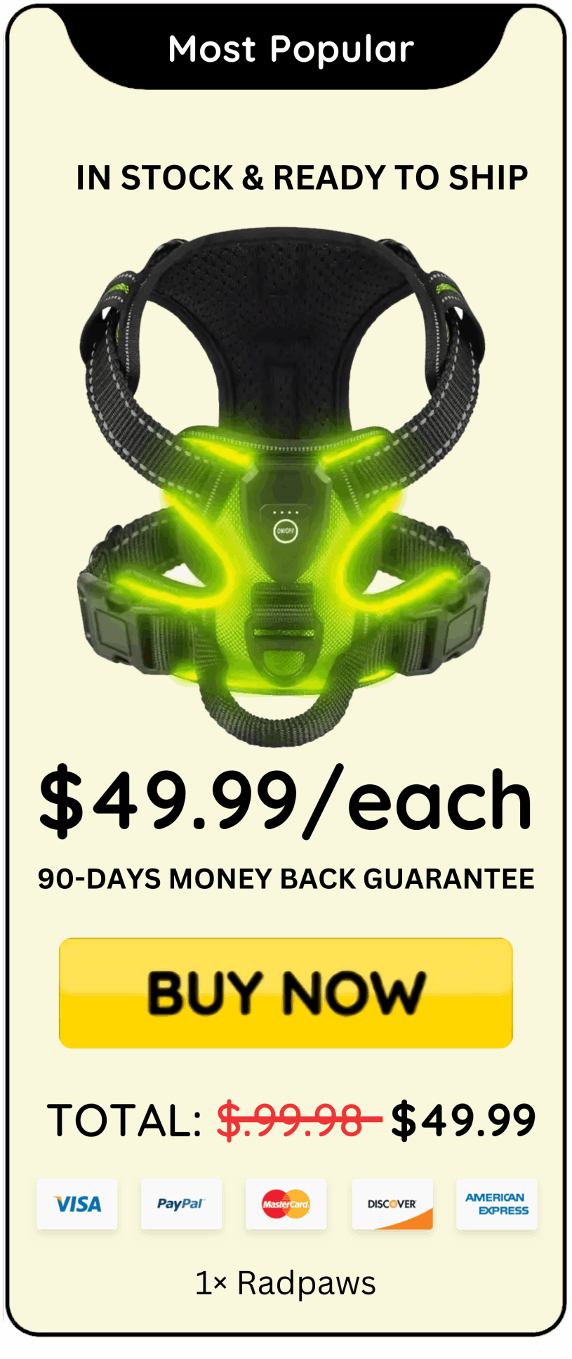 Radpaws offer price